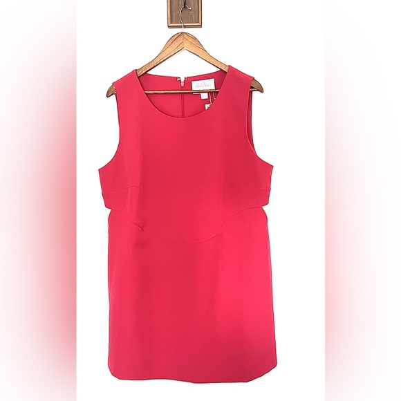 Anthropologie DRESS Size 2X Mare Mare Cut-Out Shift Red - Picture 4 of 15